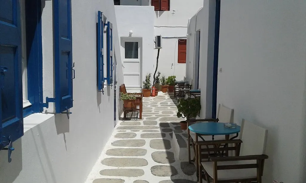 ** Pensionat Angela'S Rooms Mykonos Town Grekland